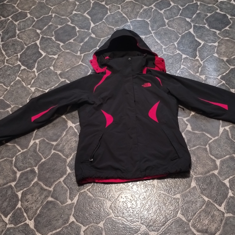 The North Face women's tri climate coat black pink size M